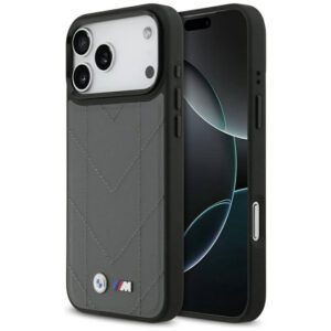 BMW M steppelt logóval ellátott tok MagSafe iPhone 17 Pro Max készülékhez antracit színben
