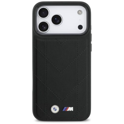 BMW M steppelt logóval ellátott tok MagSafe iPhone 17 Pro Max készülékhez fekete - Image 2