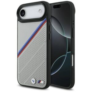BMW M trikolor fém logó MagSafe tok iPhone Air szürke