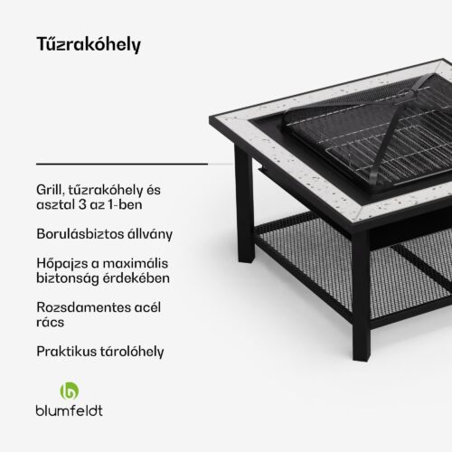 tűzrakóhely grill funkcióval