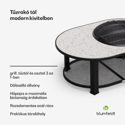 tűzrakóhely 3 az 1-ben