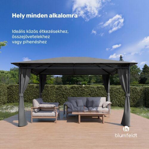 Blumfeldt Mondo 3x4 pavilon fémkerettel és 4 oldalfallal - Image 4