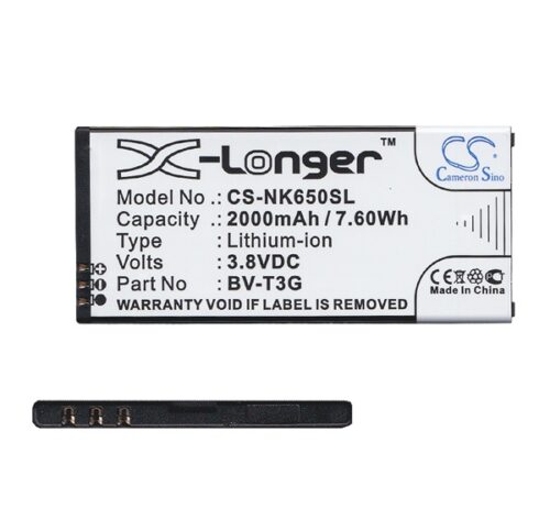 CAMERON SINO akku 2000 mAh LI-ION (BV-T3G kompatibilis) Microsoft Lumia 650