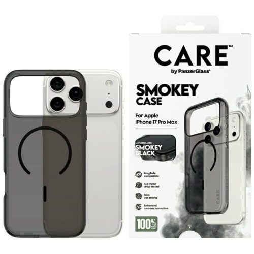 CARE by PanzerGlass Zászlóshajó Urban Explorer tok fekete MagSafe-rel iPhone 17 Pro Max füsthöz