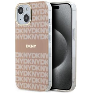 DKNY DKHMP15MHRHSEP IML Mono & Stripe MagSafe-kompatibilis tok iPhone 15 Plus - rózsaszín