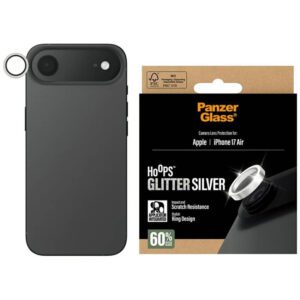 Edzett üveg lencsevédő PanzerGlass Hoops Glitter do iPhone Air srebrny