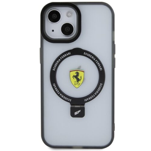 Ferrari FEHMP15MUSCAH iPhone 15 Plus 6.7" átlátszó keménytok gyűrűs állvány 2023 Collection MagSafe - Image 2