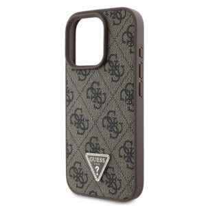 GUESS PU 4G STRASS TRIANGLE METAL LOGO műanyag telefonvédő (ütésállóság