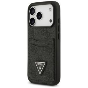 GUESS tok az IPHONE 17 Pro készülékhez GUHCP17LP4TPK (4G dupla kártya háromszög) fekete