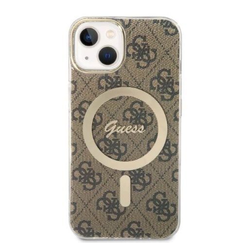 Guess GUBPP14MH4EACSW tok+ töltő iPhone 14 Plus 6.7" barna keménytok 4G Print MagSafe - Image 2