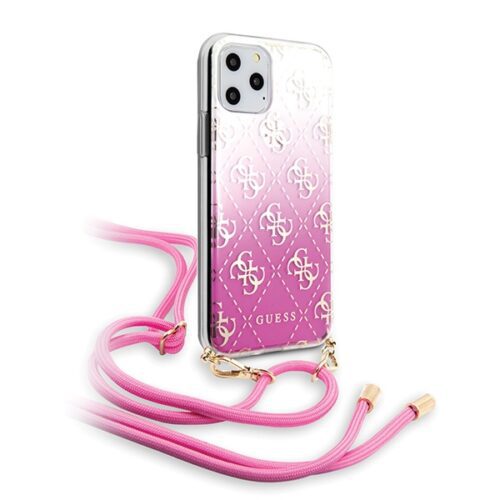 Guess GUHCN65WO4GPI iPhone 11 Pro Max rózsaszín kemény tok 4G Gradient