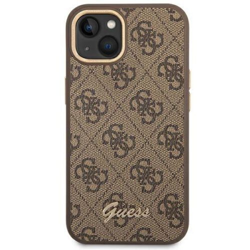 Guess GUHCP14MHG4SHW iPhone 14 Plus 6.7" barna keménytok 4G Vintage arany logó - Image 2