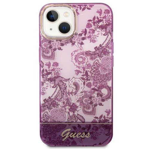 Guess GUHCP14MHGPLHF iPhone 14 Plus 6.7" fukszia keménytok Porcelán kollekció - Image 2