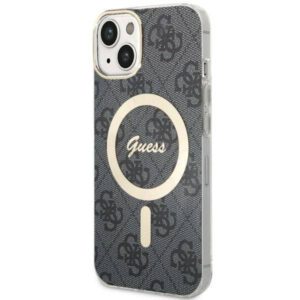 Guess GUHMP14MH4STK iPhone 14 Plus 6.7" fekete keménytok 4G MagSafe