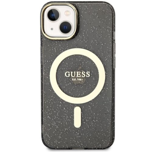 7" fekete keménytok Glitter Gold MagSafe