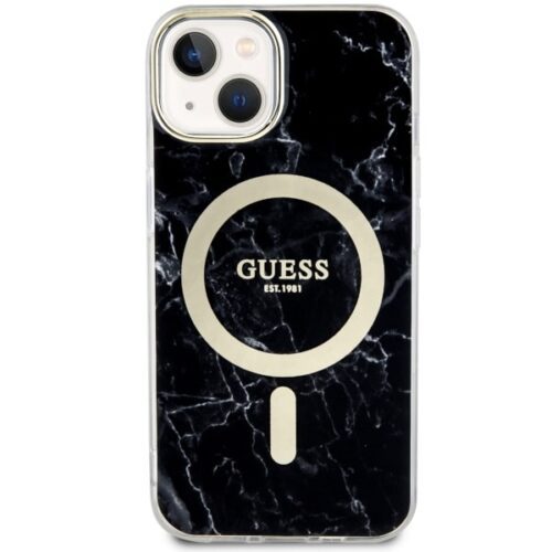 Guess GUHMP14MPCUMAK iPhone 14 Plus 6.7" fekete keménytok Márvány MagSafe márvány tok - Image 2