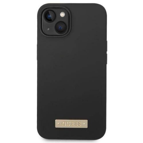 Guess GUHMP14MSBPLK iPhone 14 Plus 6.7" fekete keménytok Szilikon logós lemez MagSafe - Image 2