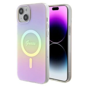Guess GUHMP15MHITSP iPhone 15 Plus 6.7" rózsaszín keménytok IML Iridescent MagSafe IML Iridescent MagSafe