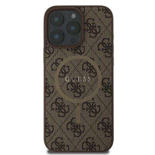Guess GUHMP16LG4GFRW 4G Ring Classic Logo MagSafe keménytok iPhone 16 Pro - barna - Image 2