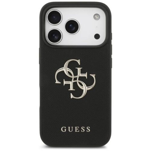 Guess szemcsés Big 4G & Classic Logo tok iPhone 17 Pro fekete - Image 2