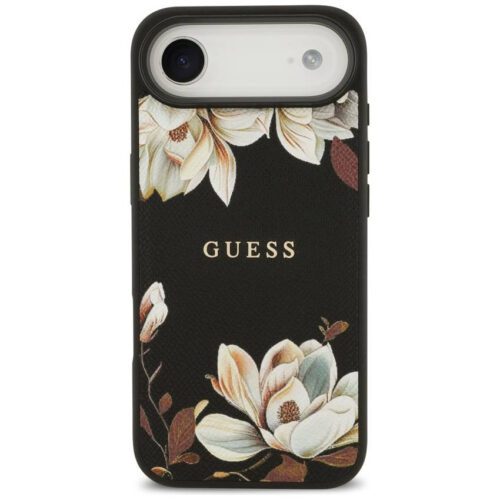 Guess szemcsés virágok klasszikus logó MagSafe tok iPhone Air fekete - Image 2