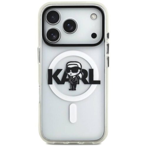 Karl Lagerfeld IML Karl Sketch Logo MagSafe tok az iPhone 17 Pro Clear számára - Image 2
