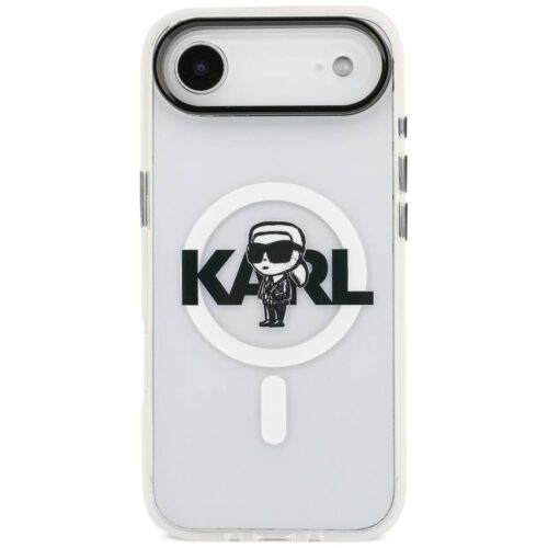 Karl Lagerfeld IML Karl Sketch Logo MagSafe tok iPhone Airhez Tiszta - Image 2