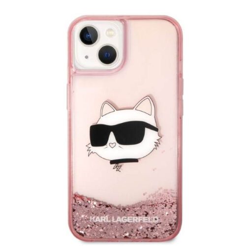 7" rózsaszín keménytok Glitter Choupette fej