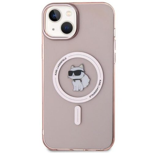 Karl Lagerfeld KLHMP15MHFCCNOP iPhone 15 Plus 6.7" rózsaszín keménytok IML Choupette MagSafe - Image 2