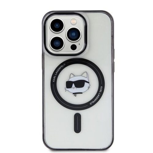 Karl Lagerfeld KLHMP15XHCHNOTK iPhone 15 Pro Max 6.7" átlátszó keménytok IML Choupette's Head MagSafe IML Choupette's Head MagSafe - Image 2