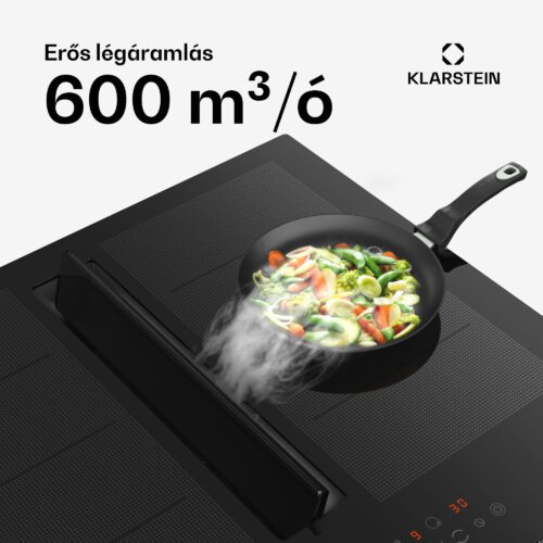 indukciós tűzhely + DownAir páraelszívó
