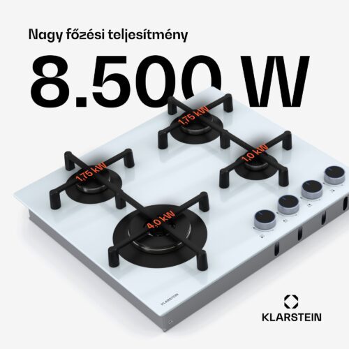 Klarstein Illuminosa 4 gáz főzőlap 4 égős Sabaf égő üvegkerámia - Image 4