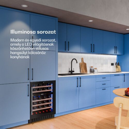 Klarstein Illuminosa pult alatti borhűtő | Kétzónás | 129 liter | 46 palack | 60 cm - Image 2