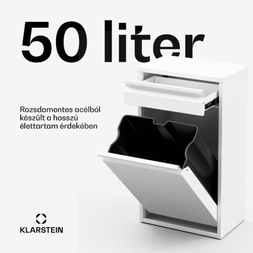 Klarstein Ordnungshüter konyhai szemetes 50 L fiókkal - Image 4