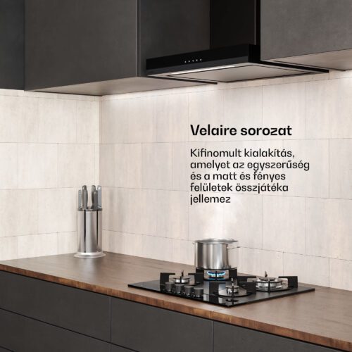 Klarstein Velaire gázfőzőlap + Velaire kürtős páraelszívó | Minimalista és elegáns | 60 cm - Image 2