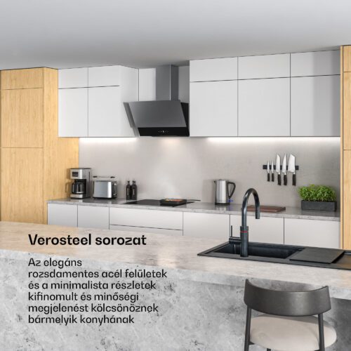 Klarstein Verosteel indukciós főzőlap + Verosteel fejmagasság nélküli páraelszívó | 60 cm - Image 2