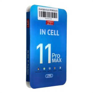 LCD kijelző iPhone 11 Pro Max digitalizátorral fekete (ZY/HD) - ALKATRÉSZ!