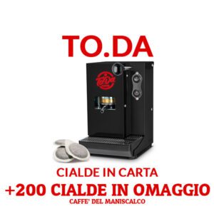 Macchina Caffé TODA ESE 44 mm párnás kávéfőző (fekete) – AJÁNDÉK 200 db prémium kávépárnával!
