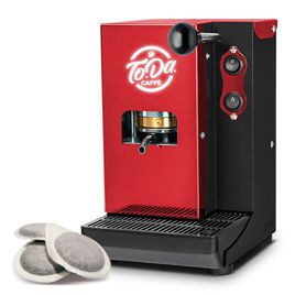 Macchina Caffé TODA ESE 44 mm párnás kávéfőző (piros) – AJÁNDÉK 200 db prémium kávépárnával! - Image 2