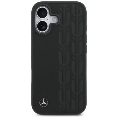 Mercedes Leather Laurel Leaves MagSafe tok iPhone 17 Fekete - Image 2