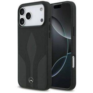 Mercedes Leather The Move MagSafe tok iPhone 17 Pro Max készülékhez fekete