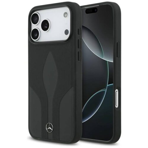 Mercedes Leather The Move MagSafe tok iPhone 17 Pro Max készülékhez fekete