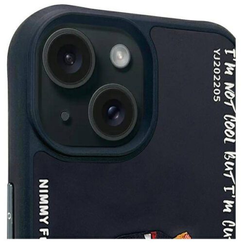 Nimmy Glasses Cool Cat tok iPhone 15 - fekete - Image 2