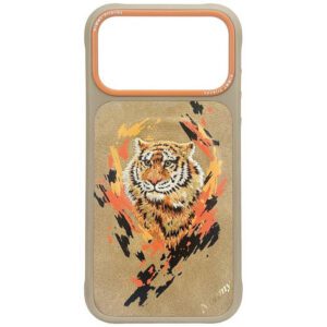 Nimmy Tiger MagSafe tok iPhone 17 Pro készülékhez világosbarna színben