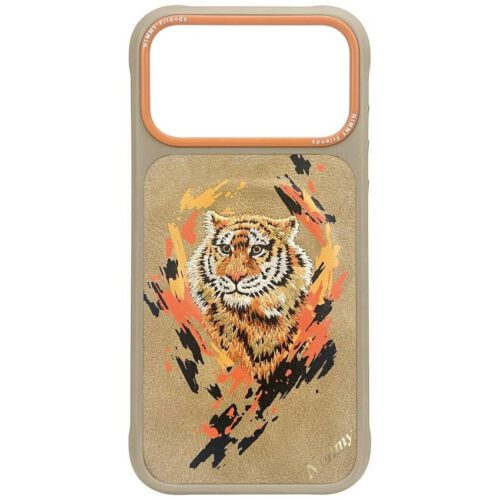Nimmy Tiger MagSafe tok iPhone 17 Pro készülékhez világosbarna színben