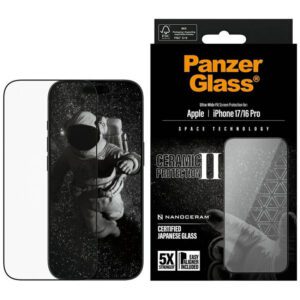 PanzerGlass Ceramic II Ultra-Wide Fit EasyAligner iPhone 17 / 16 Pro