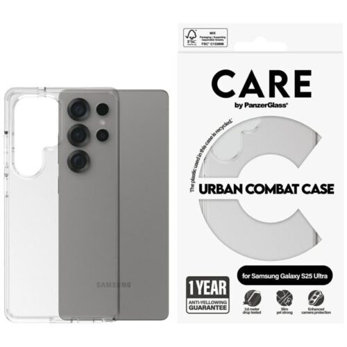 PanzerGlass Flagship Urban Combat tok Samsung Galaxy S25 Ultra - átlátszó
