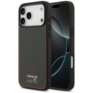 Red Bull Kevlar Logo Matt MagSafe tok iPhone 17 Pro Max-hoz fekete