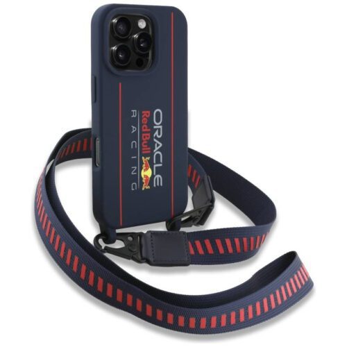 Red Bull RBHMP16L24SISOLRV iPhone 16 Pro 6.3" keménytok szilikon pánt és függőleges logó MagSafe navy - Image 2