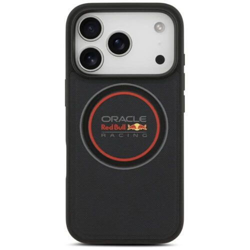 Red Bull hálós logó és piros gyűrű MagSafe tok iPhone 17 Pro tengerészkékhez - Image 2